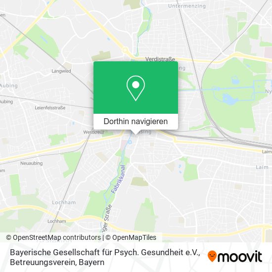 Bayerische Gesellschaft für Psych. Gesundheit e.V., Betreuungsverein Karte