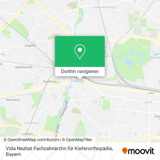 Vida Nezhat Fachzahnärztin für Kieferorthopädie Karte