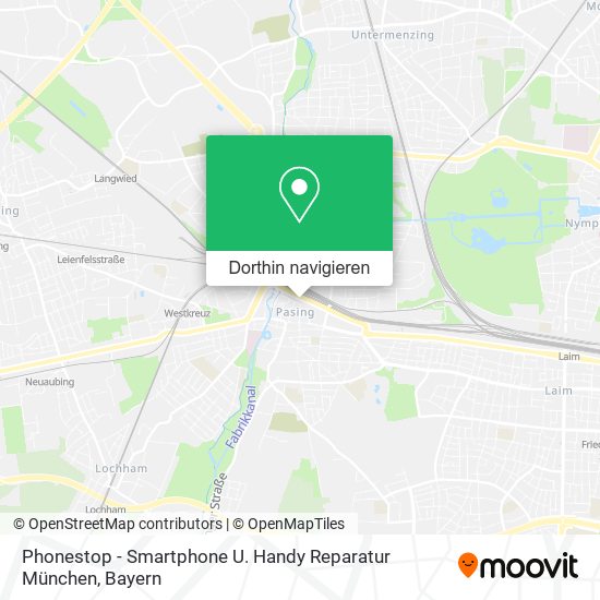 Phonestop - Smartphone U. Handy Reparatur München Karte