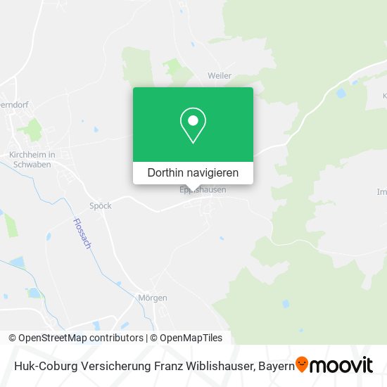 Huk-Coburg Versicherung Franz Wiblishauser Karte