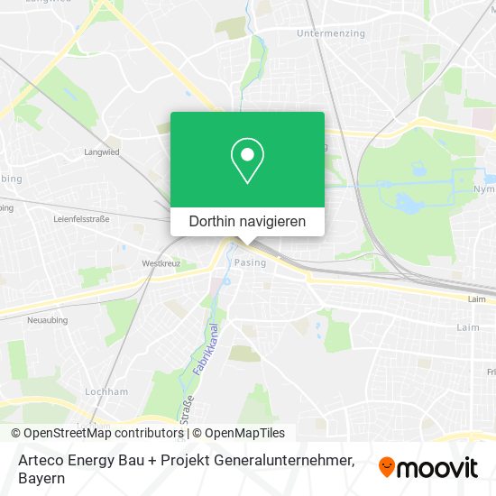 Arteco Energy Bau + Projekt Generalunternehmer Karte