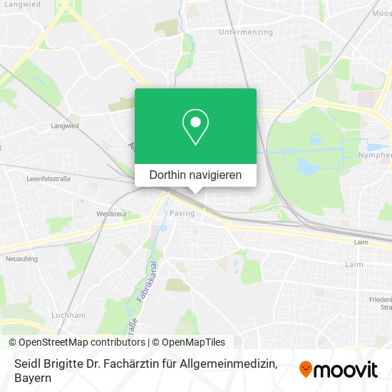 Seidl Brigitte Dr. Fachärztin für Allgemeinmedizin Karte