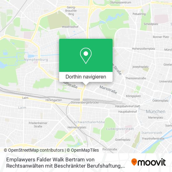 Emplawyers Falder Walk Bertram von Rechtsanwälten mit Beschränkter Berufshaftung Karte