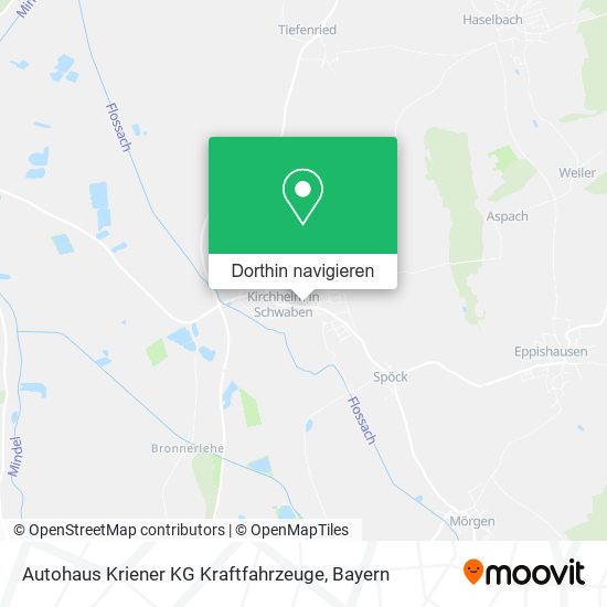 Autohaus Kriener KG Kraftfahrzeuge Karte