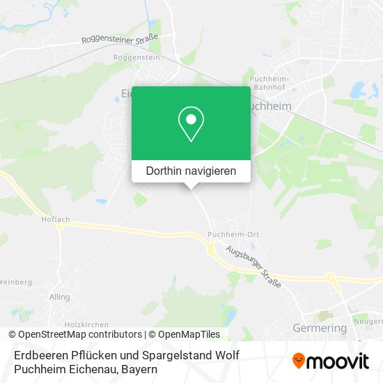 Erdbeeren Pflücken und Spargelstand Wolf Puchheim Eichenau Karte