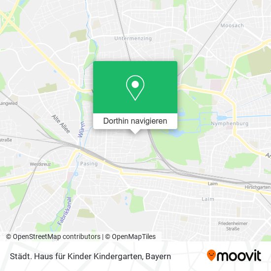 Städt. Haus für Kinder Kindergarten Karte