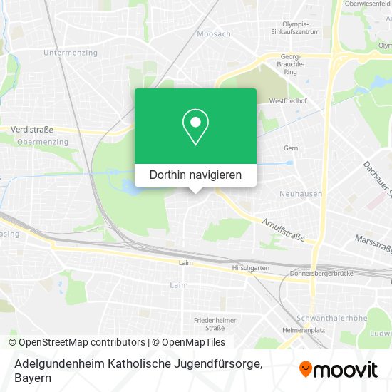 Adelgundenheim Katholische Jugendfürsorge Karte