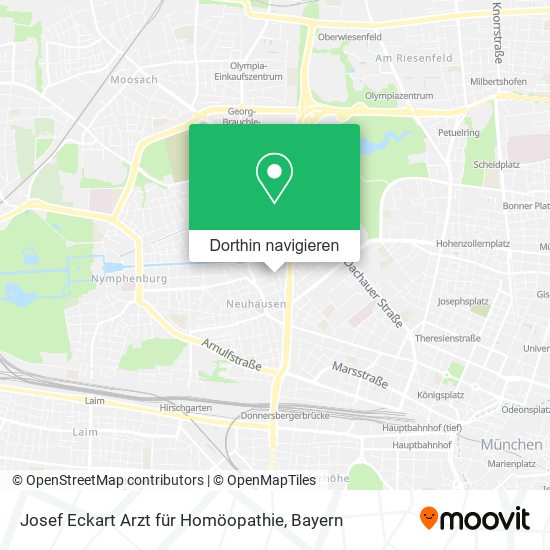 Josef Eckart Arzt für Homöopathie Karte