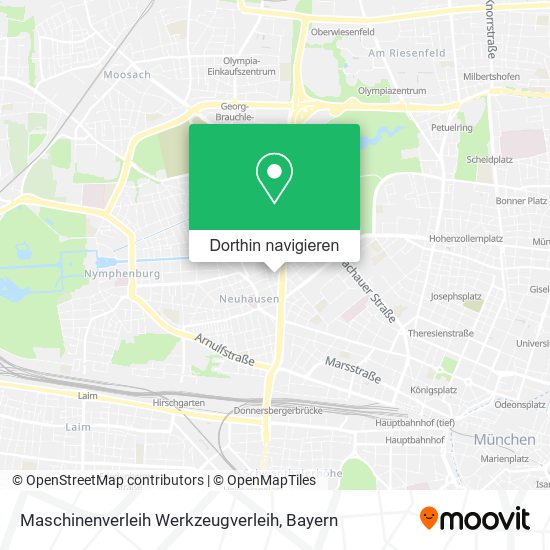 Maschinenverleih Werkzeugverleih Karte