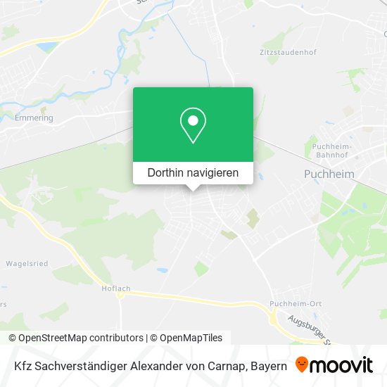 Kfz Sachverständiger Alexander von Carnap Karte