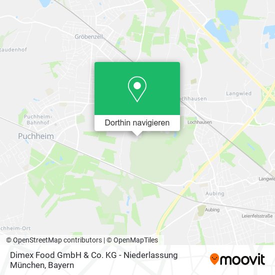 Dimex Food GmbH & Co. KG - Niederlassung München Karte
