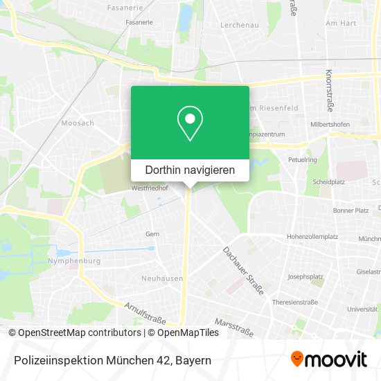 Polizeiinspektion München 42 Karte