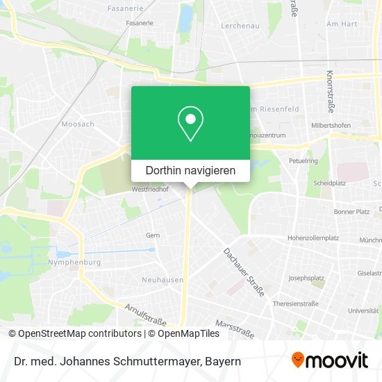 Dr. med. Johannes Schmuttermayer Karte