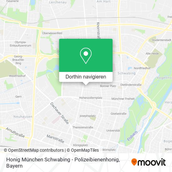 Honig München Schwabing - Polizeibienenhonig Karte