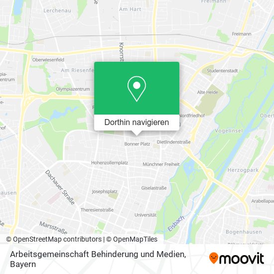 Arbeitsgemeinschaft Behinderung und Medien Karte