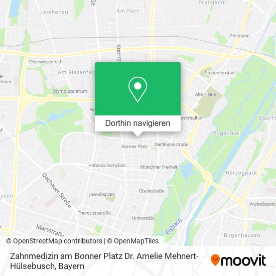Zahnmedizin am Bonner Platz Dr. Amelie Mehnert- Hülsebusch Karte