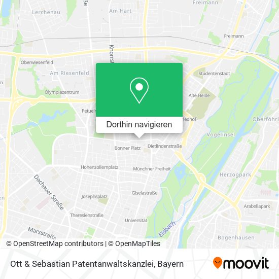 Ott & Sebastian Patentanwaltskanzlei Karte