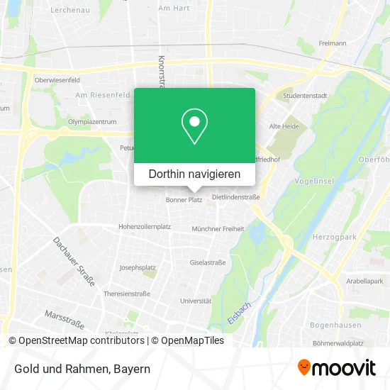 Gold und Rahmen Karte