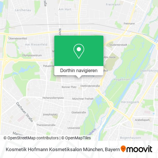Kosmetik Hofmann Kosmetiksalon München Karte