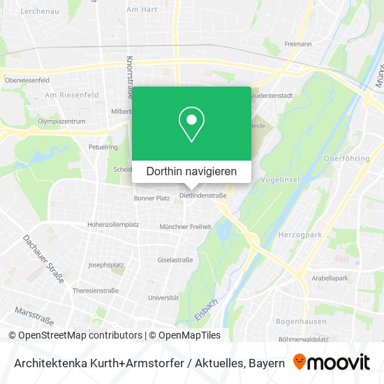 Architektenka Kurth+Armstorfer / Aktuelles Karte