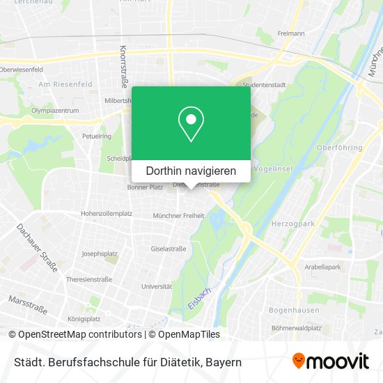 Städt. Berufsfachschule für Diätetik Karte