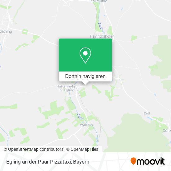 Egling an der Paar Pizzataxi Karte
