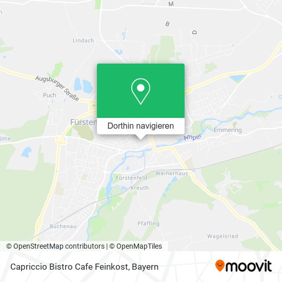 Capriccio Bistro Cafe Feinkost Karte
