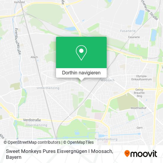 Sweet Monkeys Pures Eisvergnügen I Moosach Karte