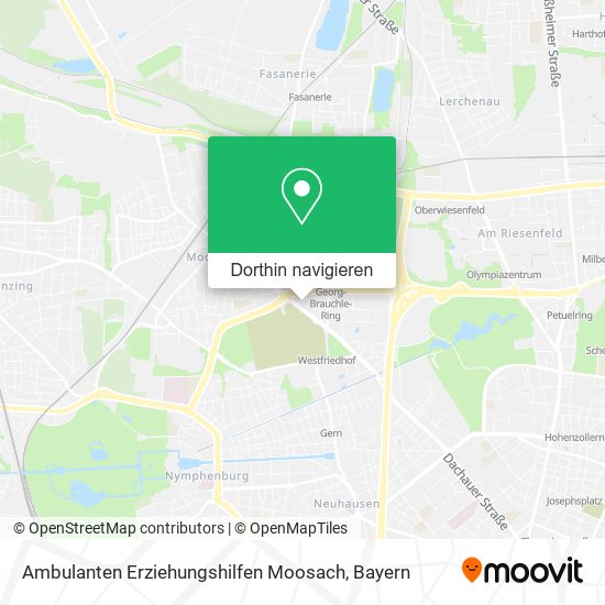 Ambulanten Erziehungshilfen Moosach Karte