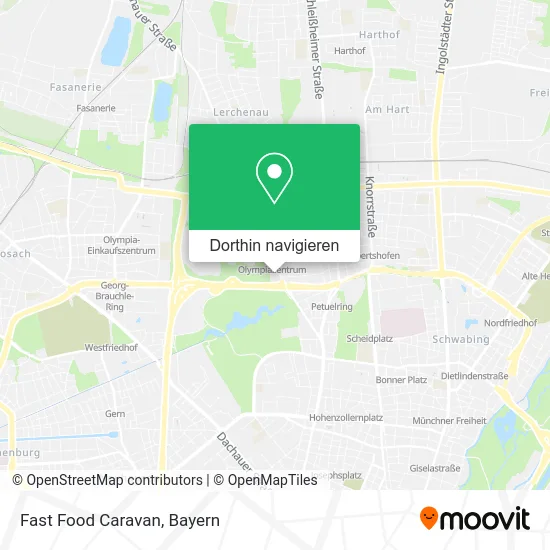 Fast Food Caravan Karte