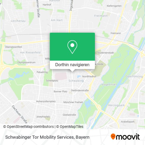 Schwabinger Tor Mobility Services Karte