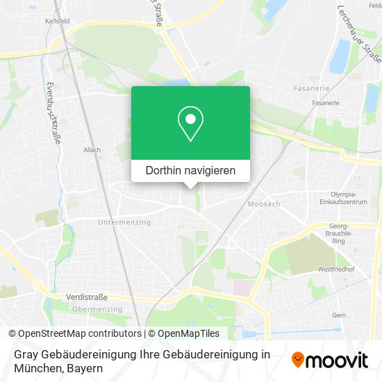 Gray Gebäudereinigung Ihre Gebäudereinigung in München Karte