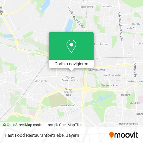 Fast Food Restaurantbetriebe Karte