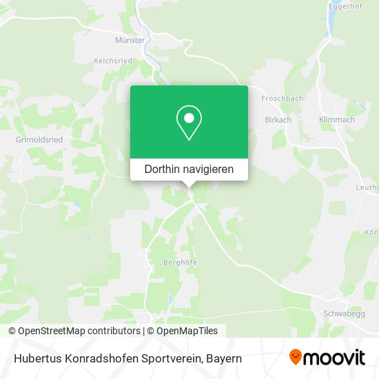 Hubertus Konradshofen Sportverein Karte