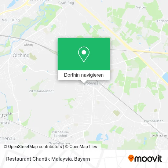 Restaurant Chantik Malaysia Karte