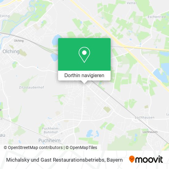 Michalsky und Gast Restaurationsbetriebs Karte
