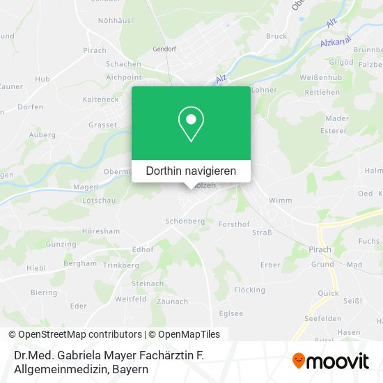 Dr.Med. Gabriela Mayer Fachärztin F. Allgemeinmedizin Karte