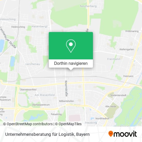 Unternehmensberatung für Logistik Karte