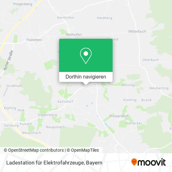 Ladestation für Elektrofahrzeuge Karte