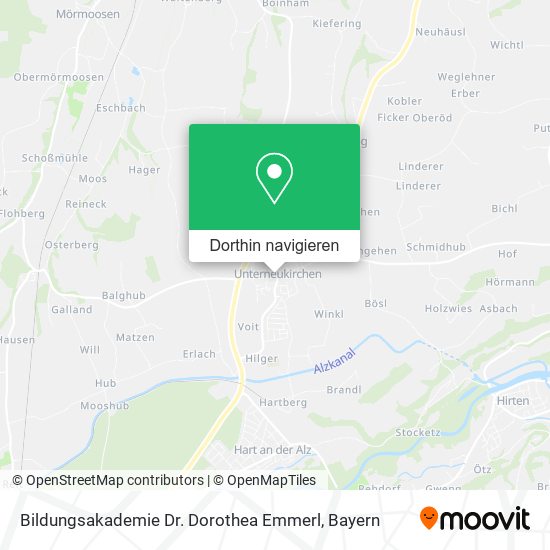 Bildungsakademie Dr. Dorothea Emmerl Karte