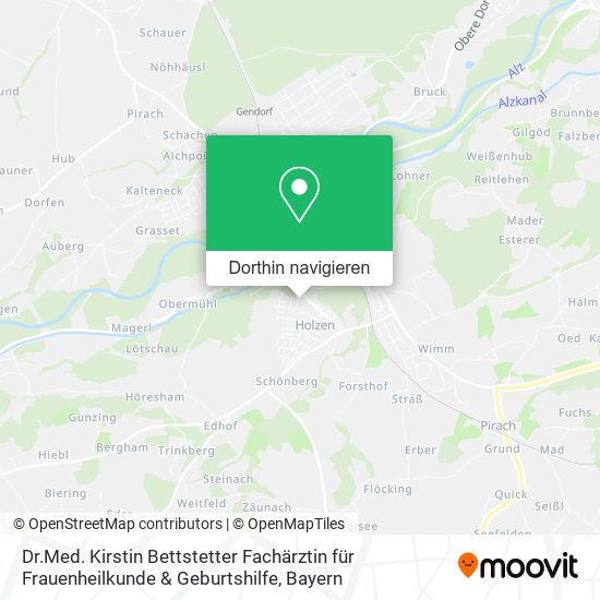 Dr.Med. Kirstin Bettstetter Fachärztin für Frauenheilkunde & Geburtshilfe Karte