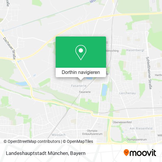 Landeshauptstadt München Karte
