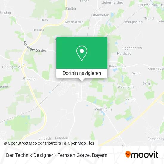 Der Technik Designer - Fernseh Götze Karte
