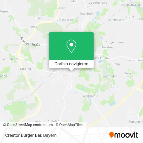 Creator Burger Bar Karte