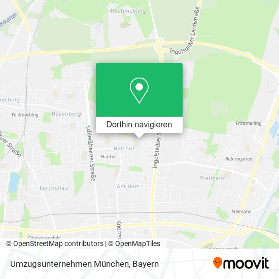 Umzugsunternehmen München Karte