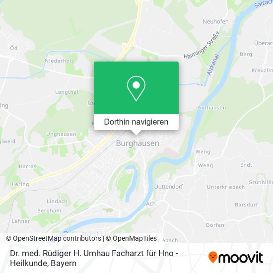 Dr. med. Rüdiger H. Umhau Facharzt für Hno - Heilkunde Karte
