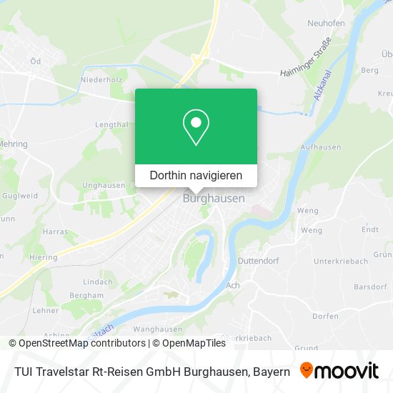 TUI Travelstar Rt-Reisen GmbH Burghausen Karte