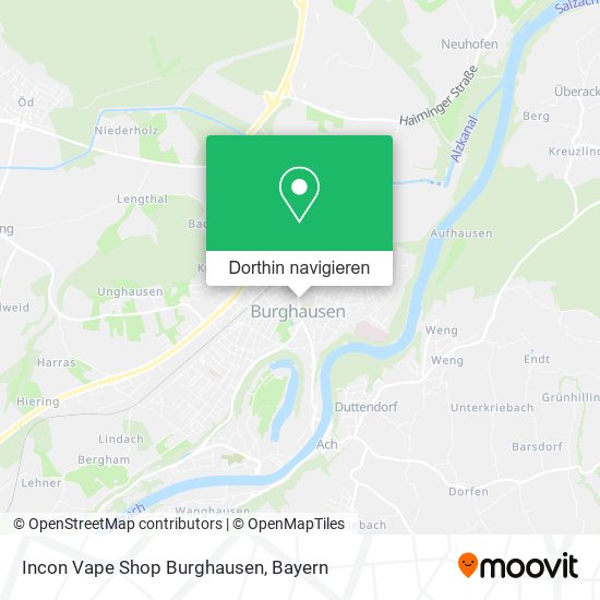 Incon Vape Shop Burghausen Karte