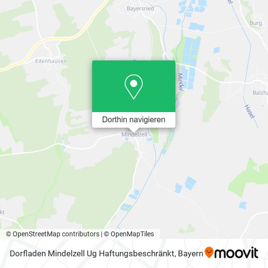 Dorfladen Mindelzell Ug Haftungsbeschränkt Karte