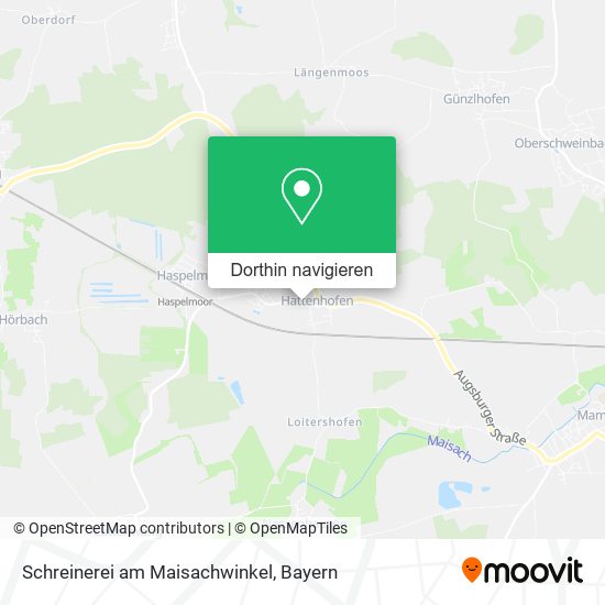 Schreinerei am Maisachwinkel Karte